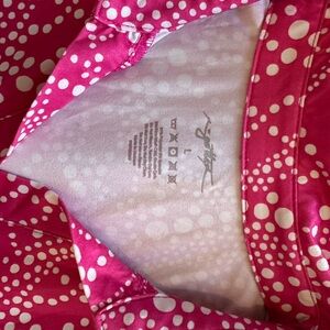 Gottex Pink and White Polka Dot Dress